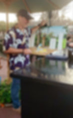 Creating a new painting live at Epcot 2020