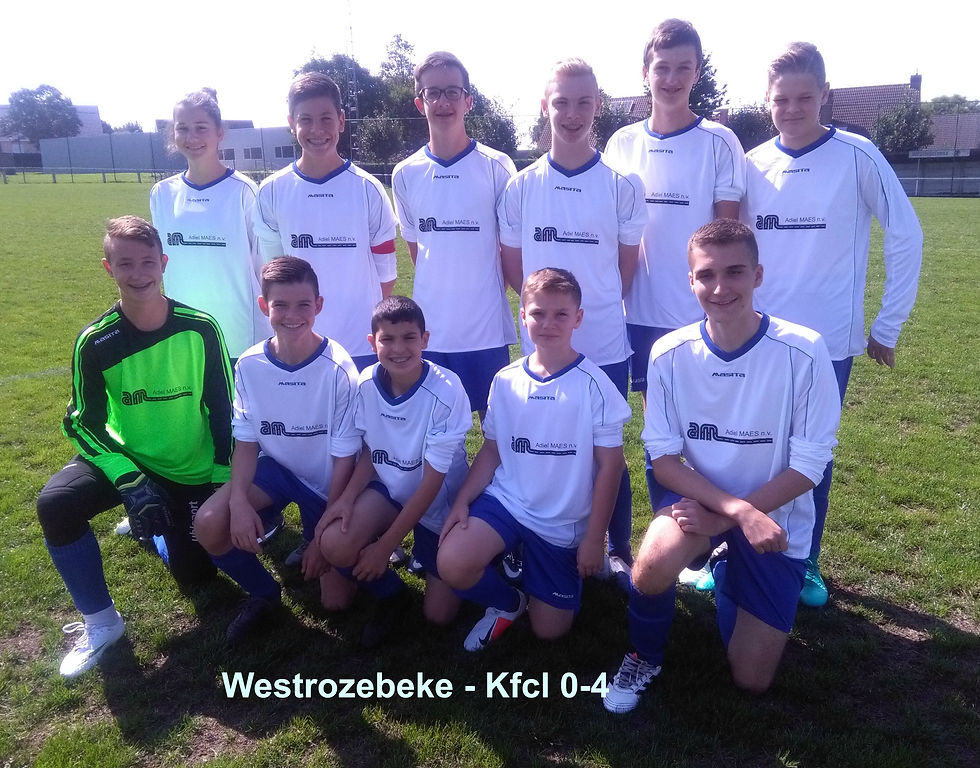 Westrozebeke - Kfcl 0 - 4
