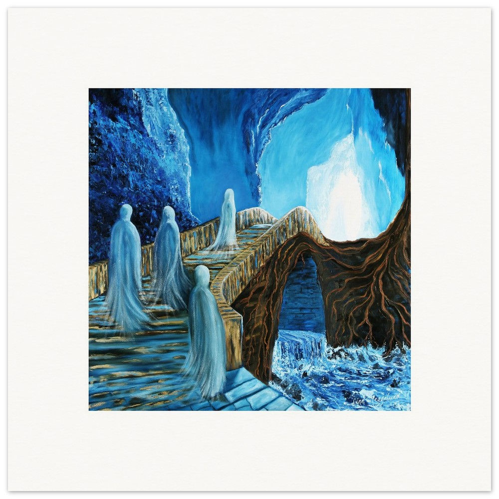 Kunstrykk 2.A "Gjallarbrú" 30x30 cm