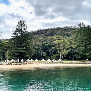 Glampiung at The Basin Campground in Ku-ring-gai Chase National Park