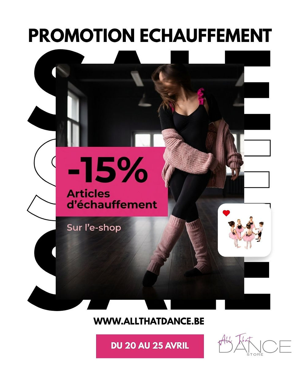 -15% SUR LES ARTICLES D’ECHAUFFEMENT