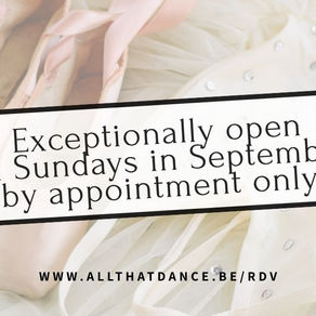 DANCE SEASON RETURNS: SPECIAL OPENING ON SUNDAYS IN SEPTEMBER