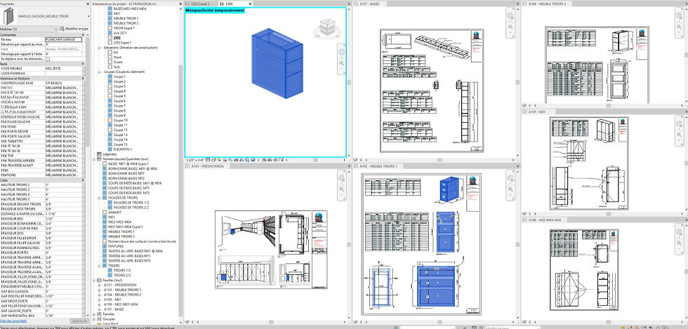 Ébénisterie BIM: ébénisterie grâce à des plans BIM ultra‑détaillés