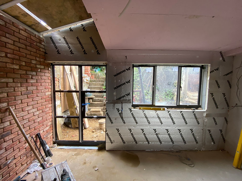 Bespoke kitchen renovations under construction