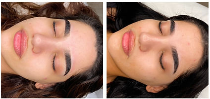 After ombre brows and healed ombre brows