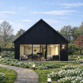 Wizualizacja domu drewnianego Dalarna Komfort