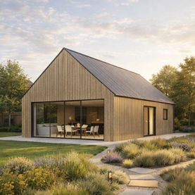 Wizualizacja domu drewnianego Dalarna Komfort