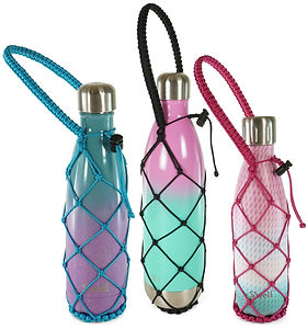 For Hydro Flask YETI Swell Water Bottle Paracord Handle + Straw Lid