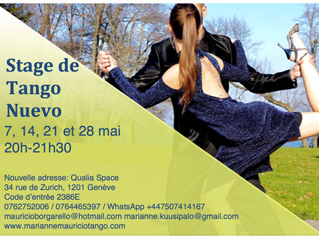 Tango Nuevo workshop May 2019