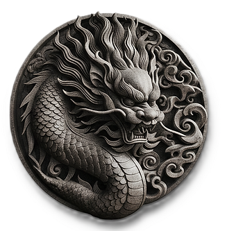 鰲峰的石雕龍圖騰