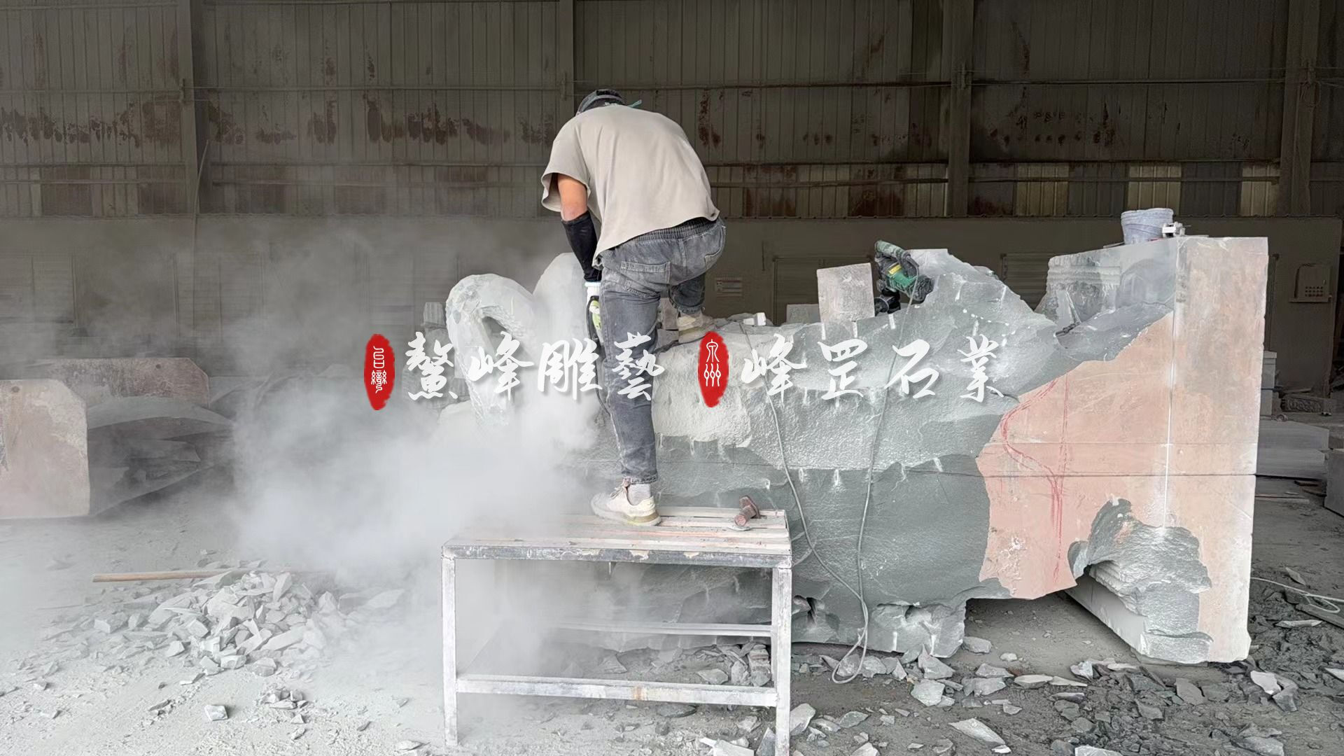 三米高_石雕神像_千里眼順風耳