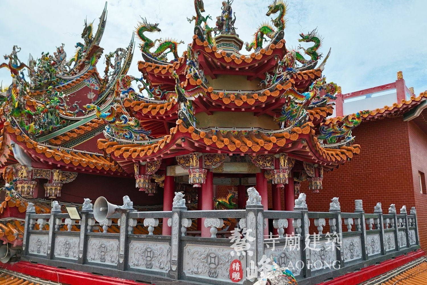 廟宇建築_雙龍觀音石欄杆01