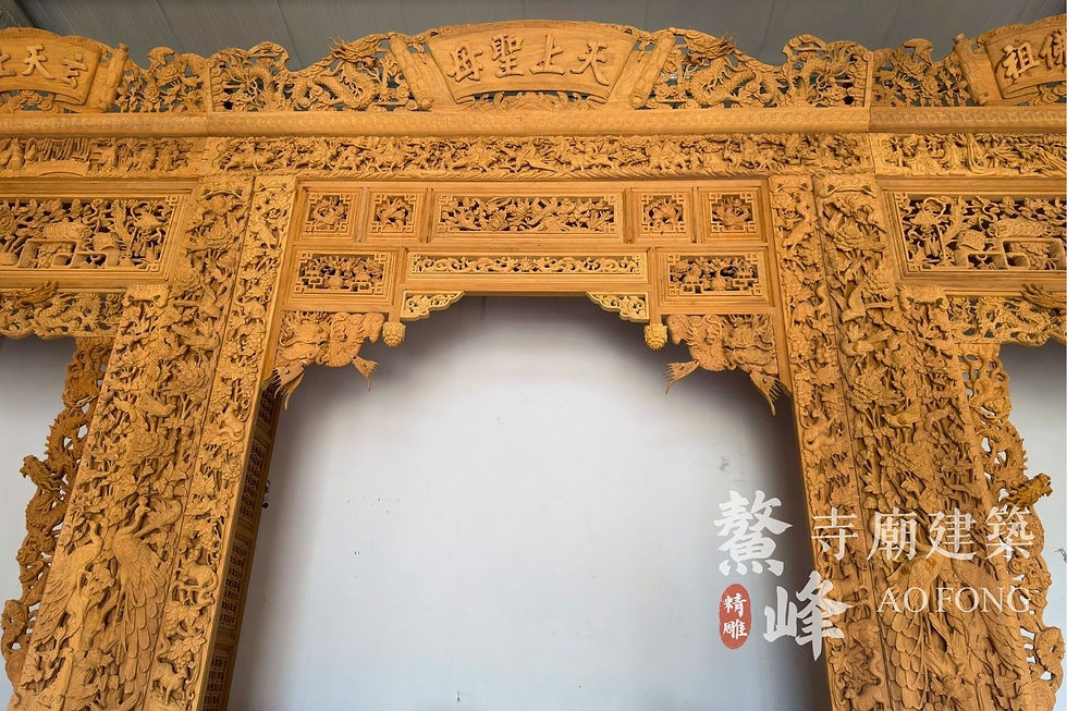 寺廟建築_6米三川神龕與神桌02