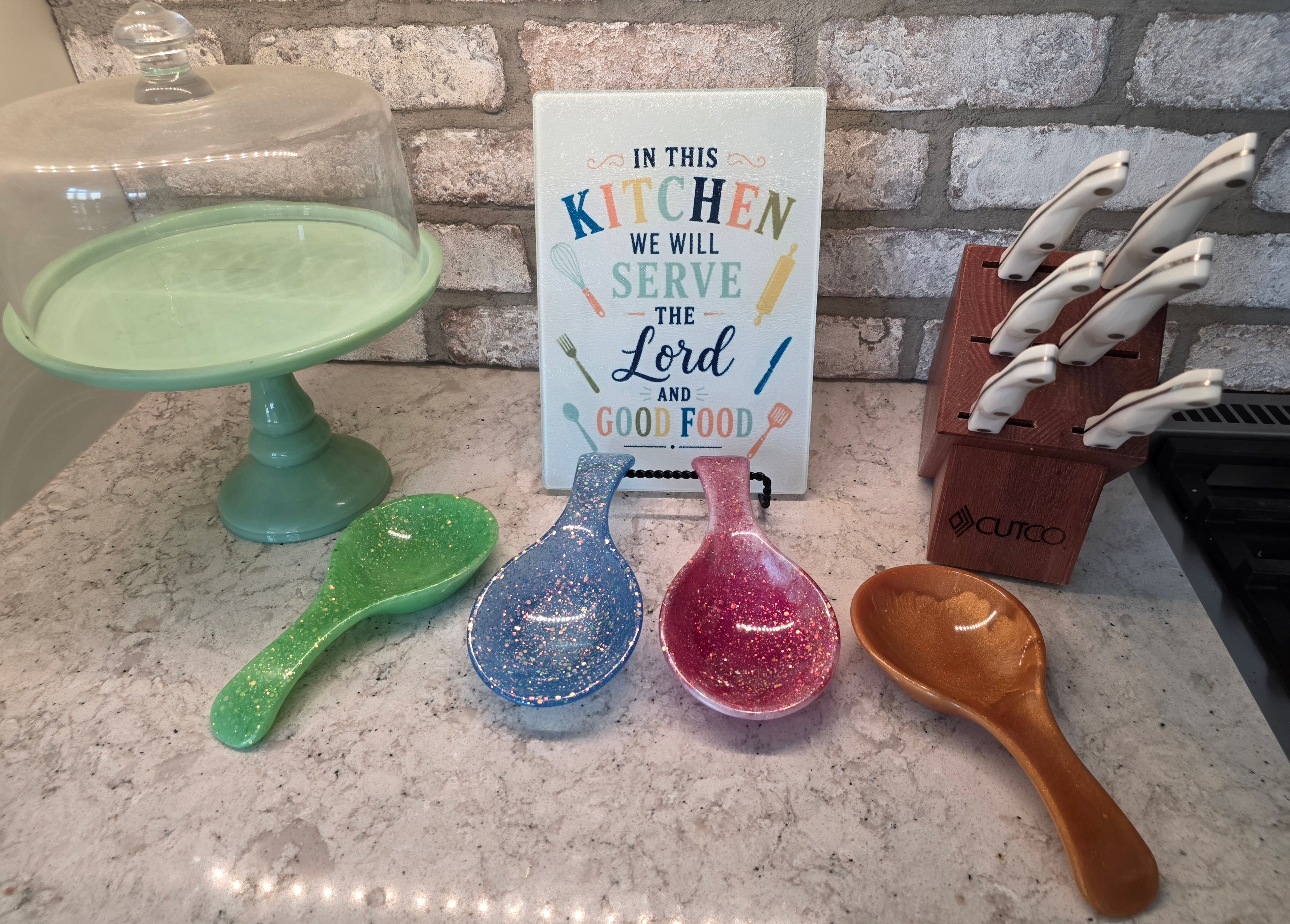 Vibrant Resin Spoon Rests