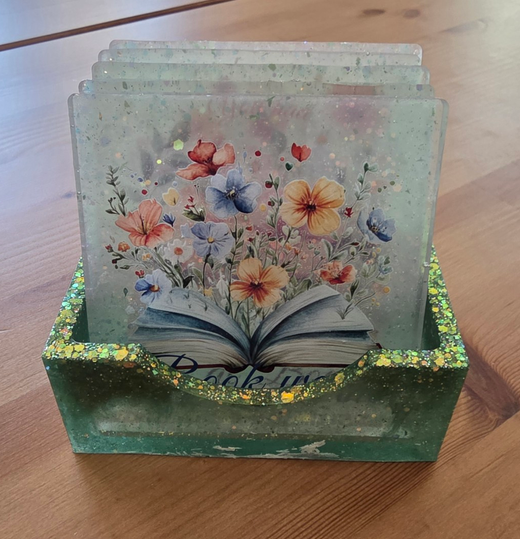 Thumbnail: Book Lovers Reson Coasters