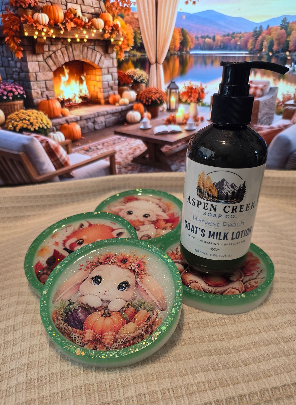 Thumbnail: Autumn Critters Coaster Set