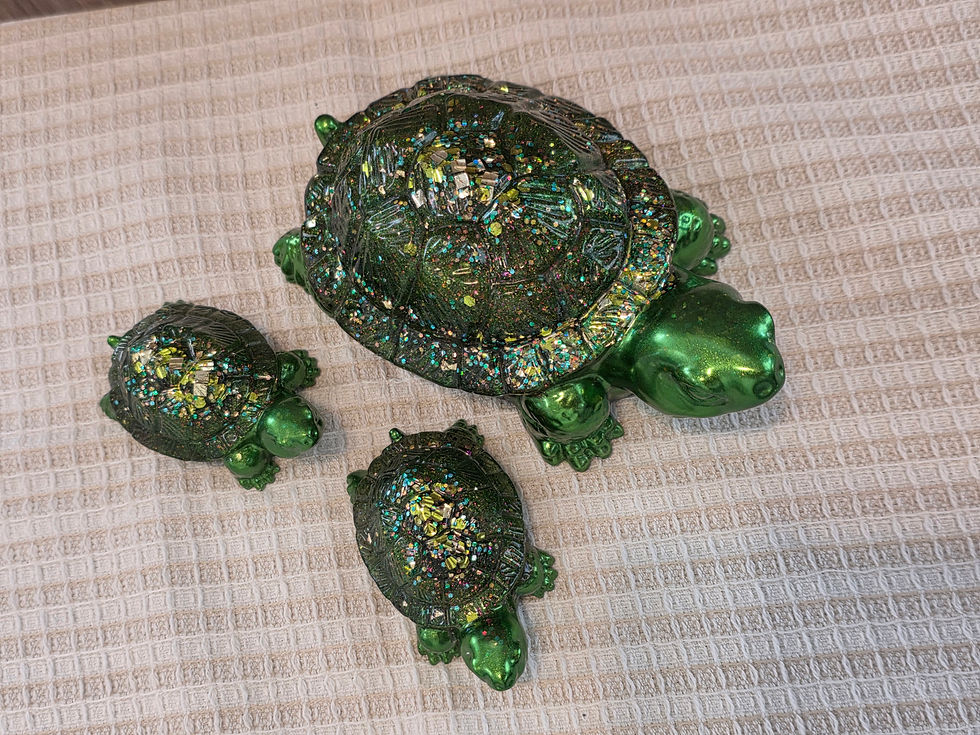 Thumbnail: Emerald Joy — Resin Turtle Family
