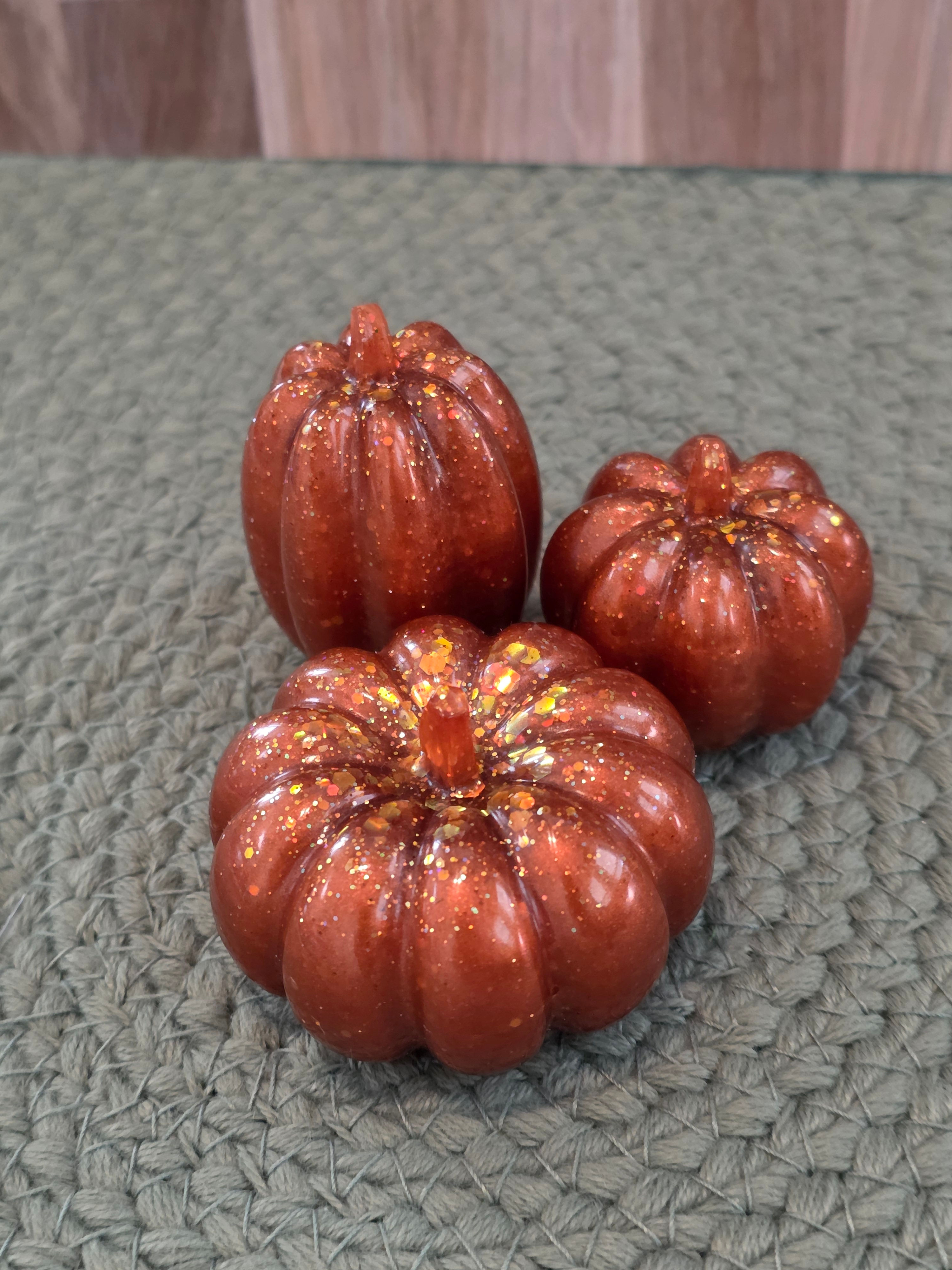 Mini Resin Pumpkin Trio