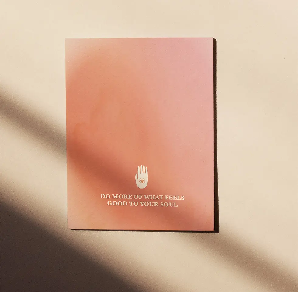 Thumbnail: 2nd Chakra - Do What Feels Good To Your Soul - Postcard Thick Natural Paper