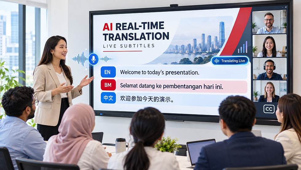 AI-powered real-time translation and subtitles can support multilingual classrooms, international meetings and more accessible communication.