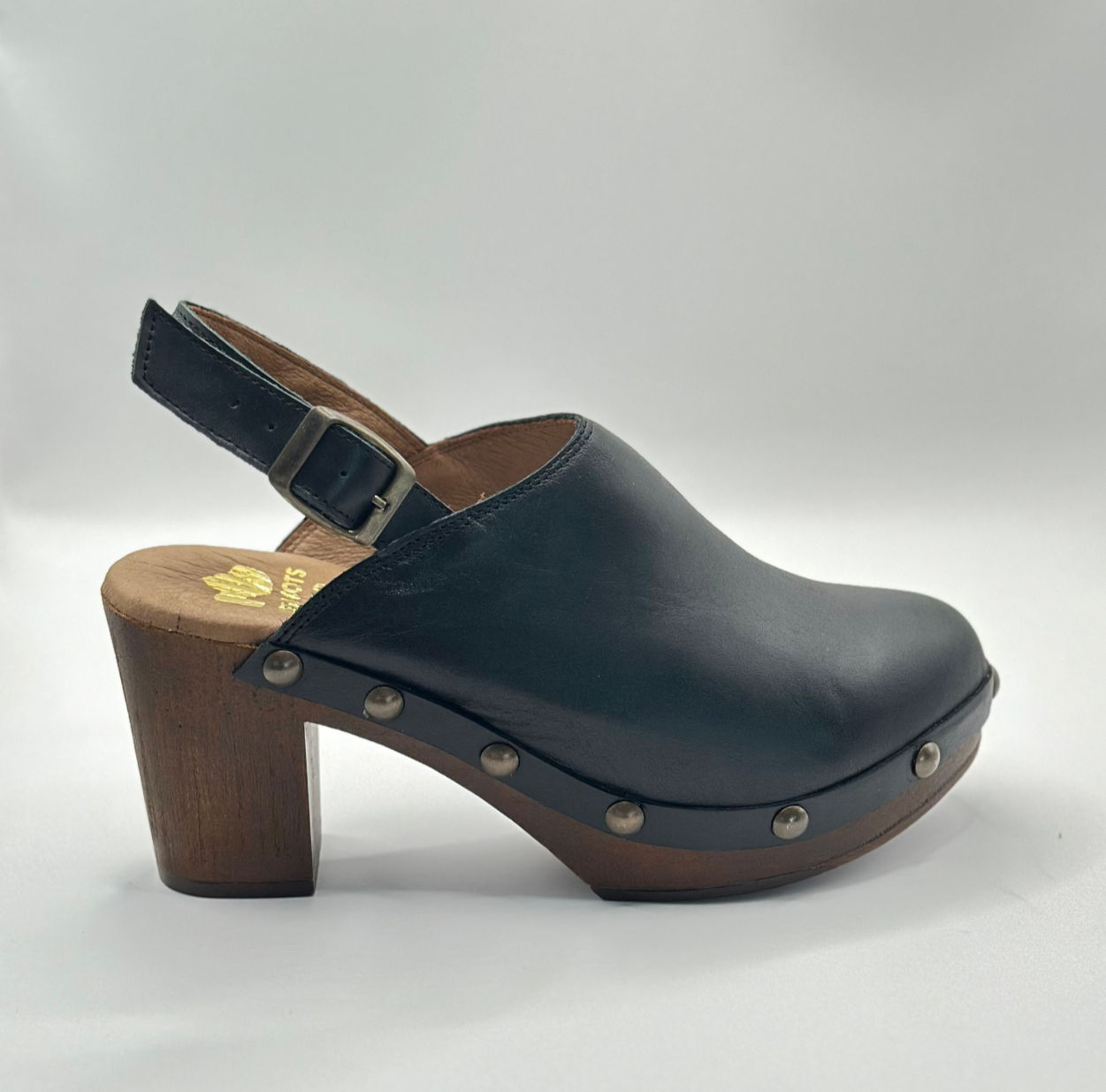 Sabots Ilona Cuir Noir