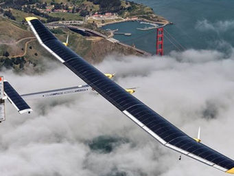 Avião solar: aeronave movida a energia solar vai percorrer todo o mundo.