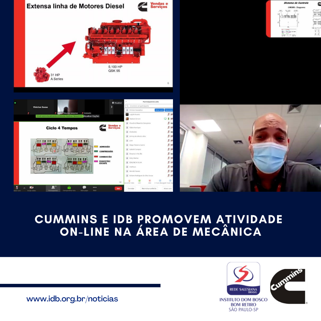 Cummins e IDB promovem atividade on-line