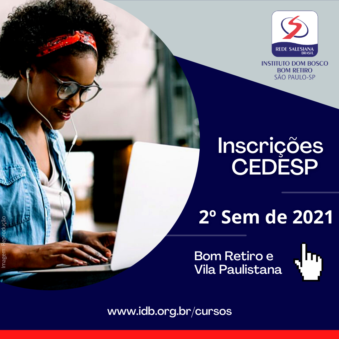 Inscrições CEDESP - 2º semestre de 2021!!! 📢