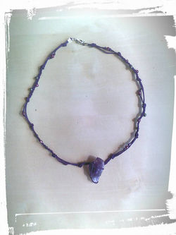 Collier à perles avec Tanzanite