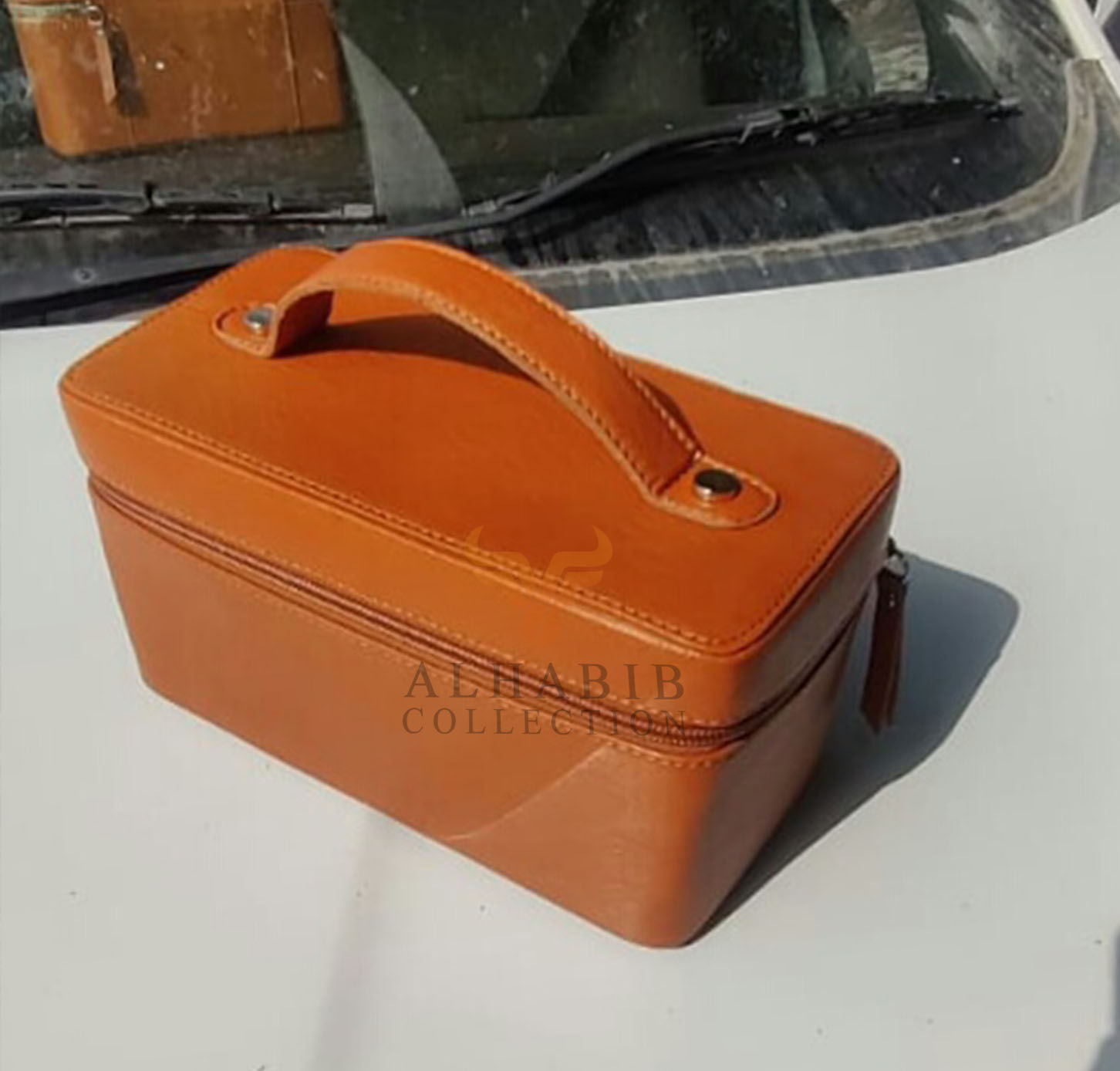 Leather Medium Rectangular Cosmetic Case 01 (AHLMB013)