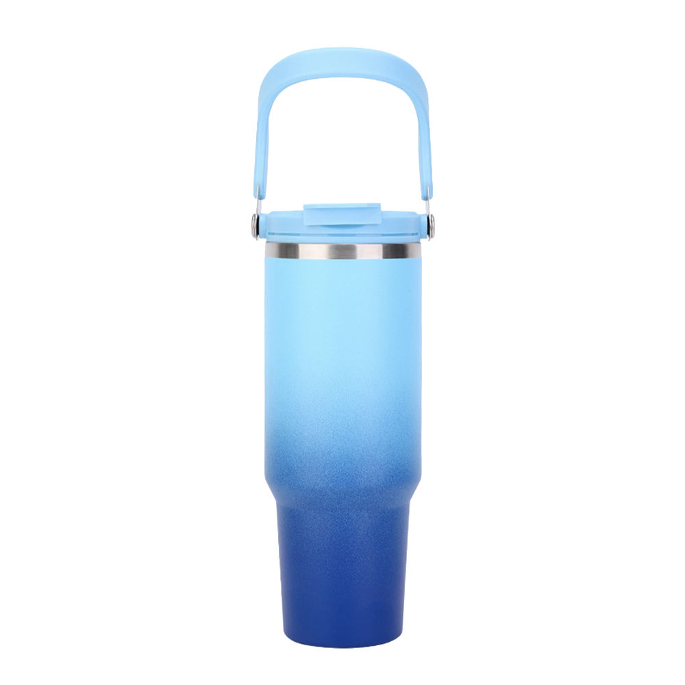 GRADIENT CAR TUMBLER WITH TOP HANDLE