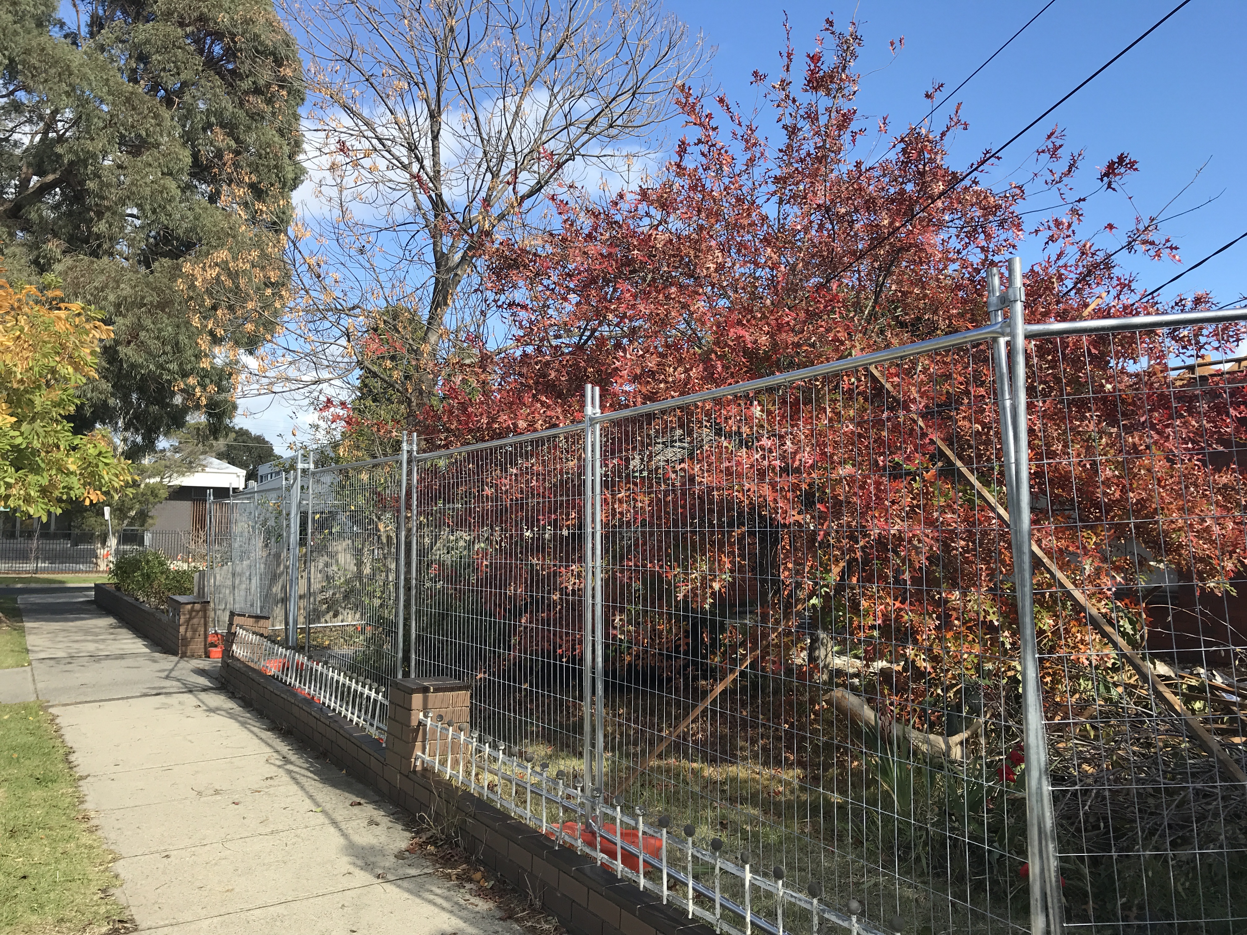 Temporary Fence installation