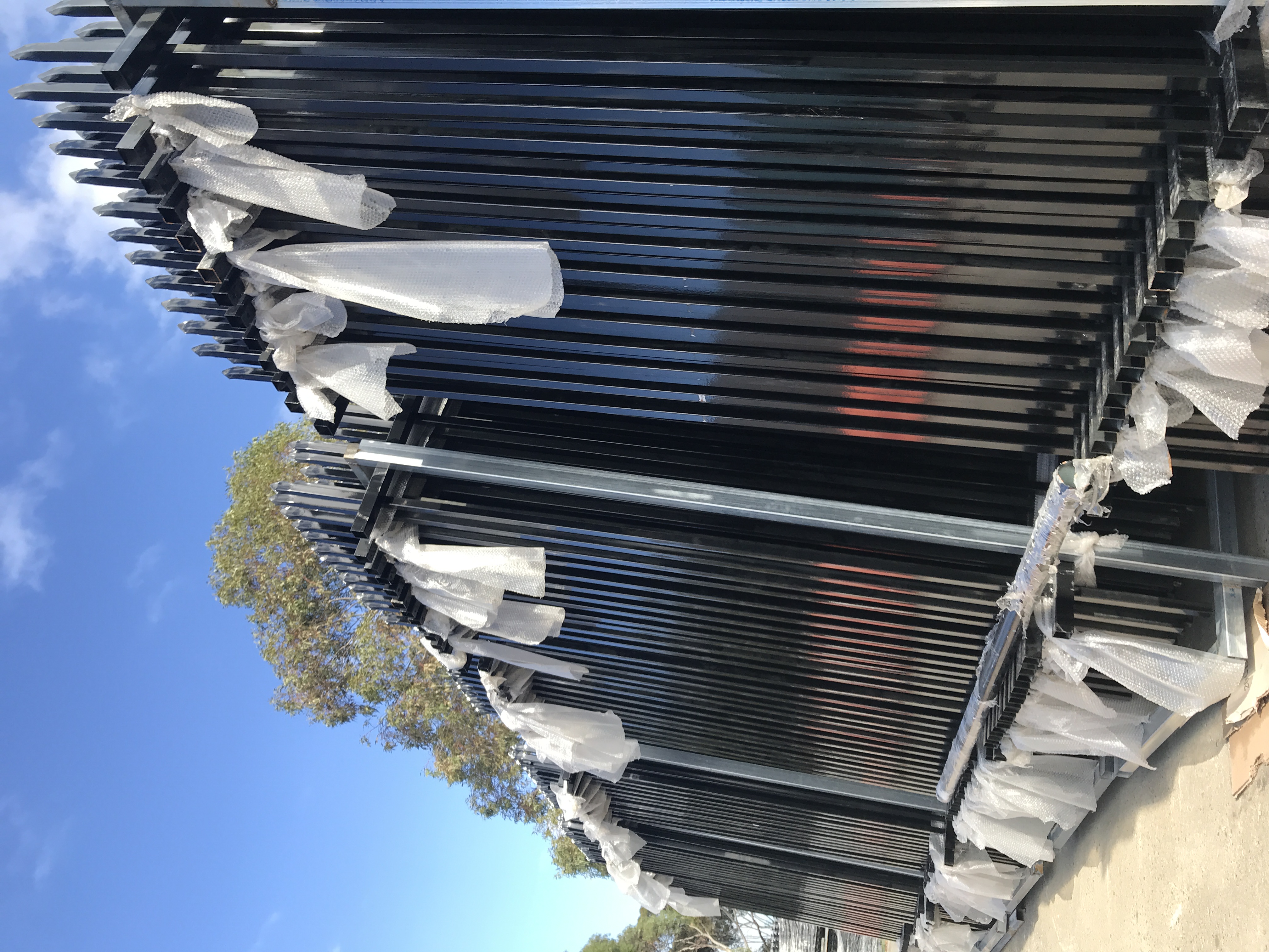 Tubular fence Black color (3)