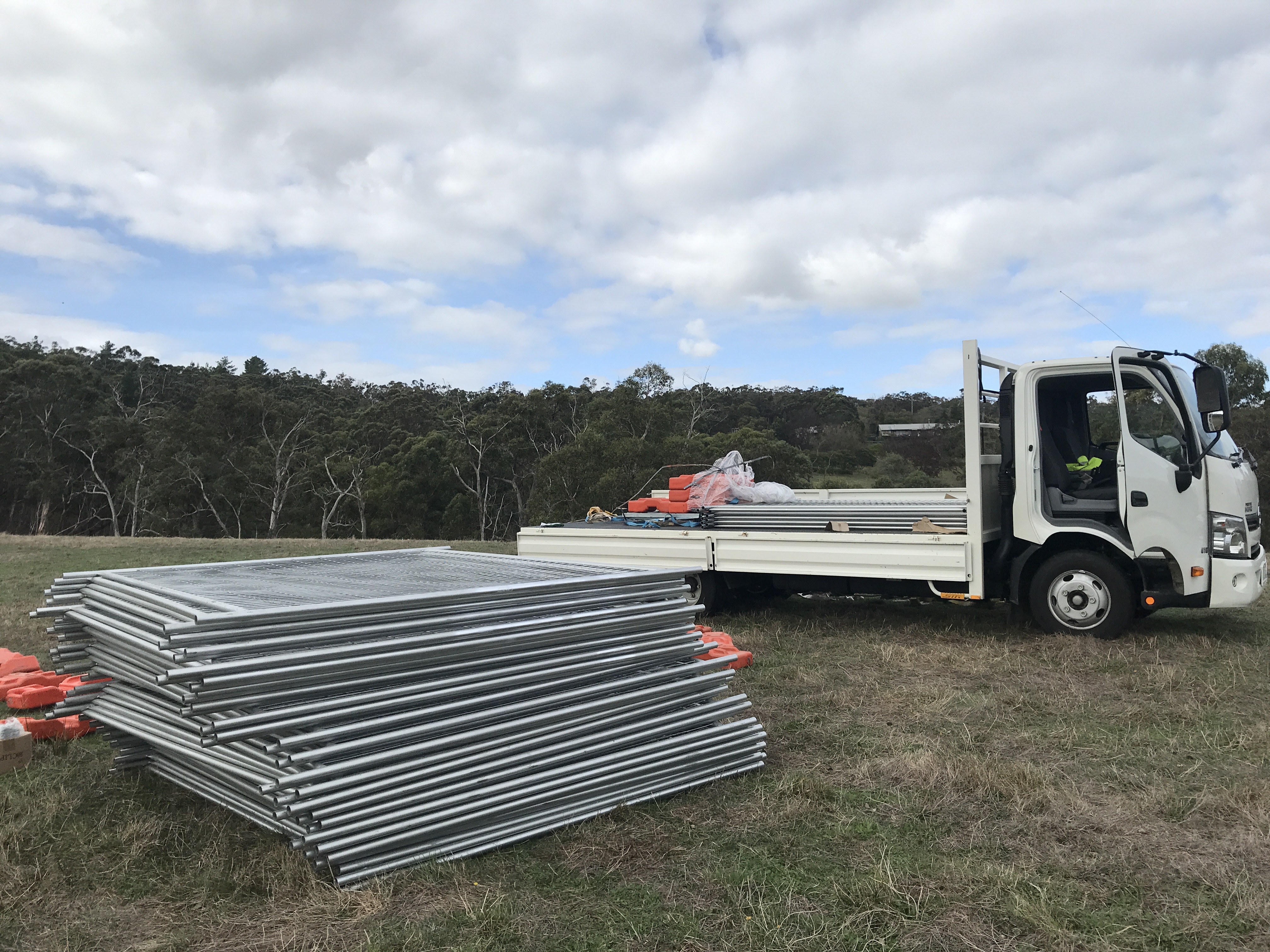 Temporary Fence delivery