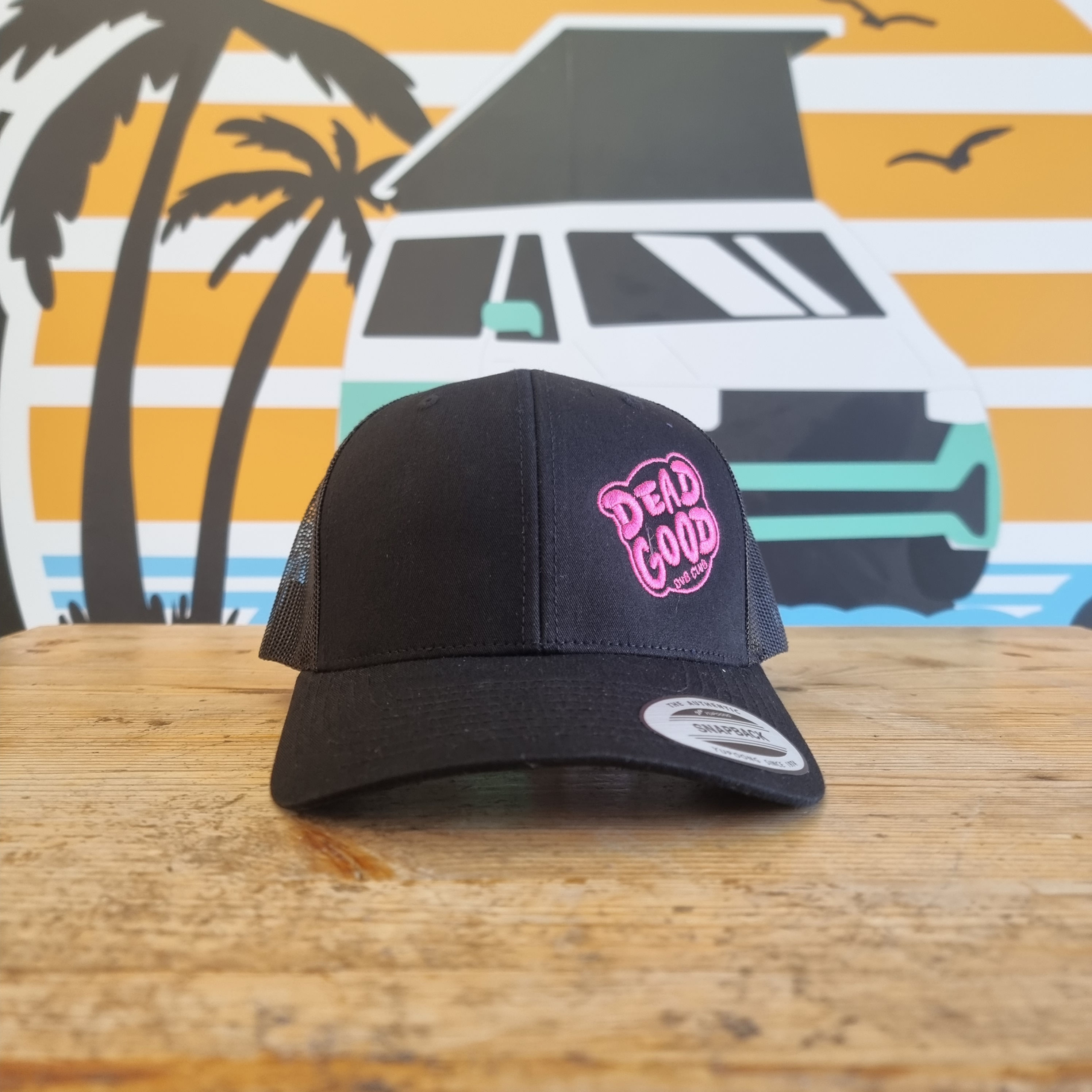 Black Trucker Cap