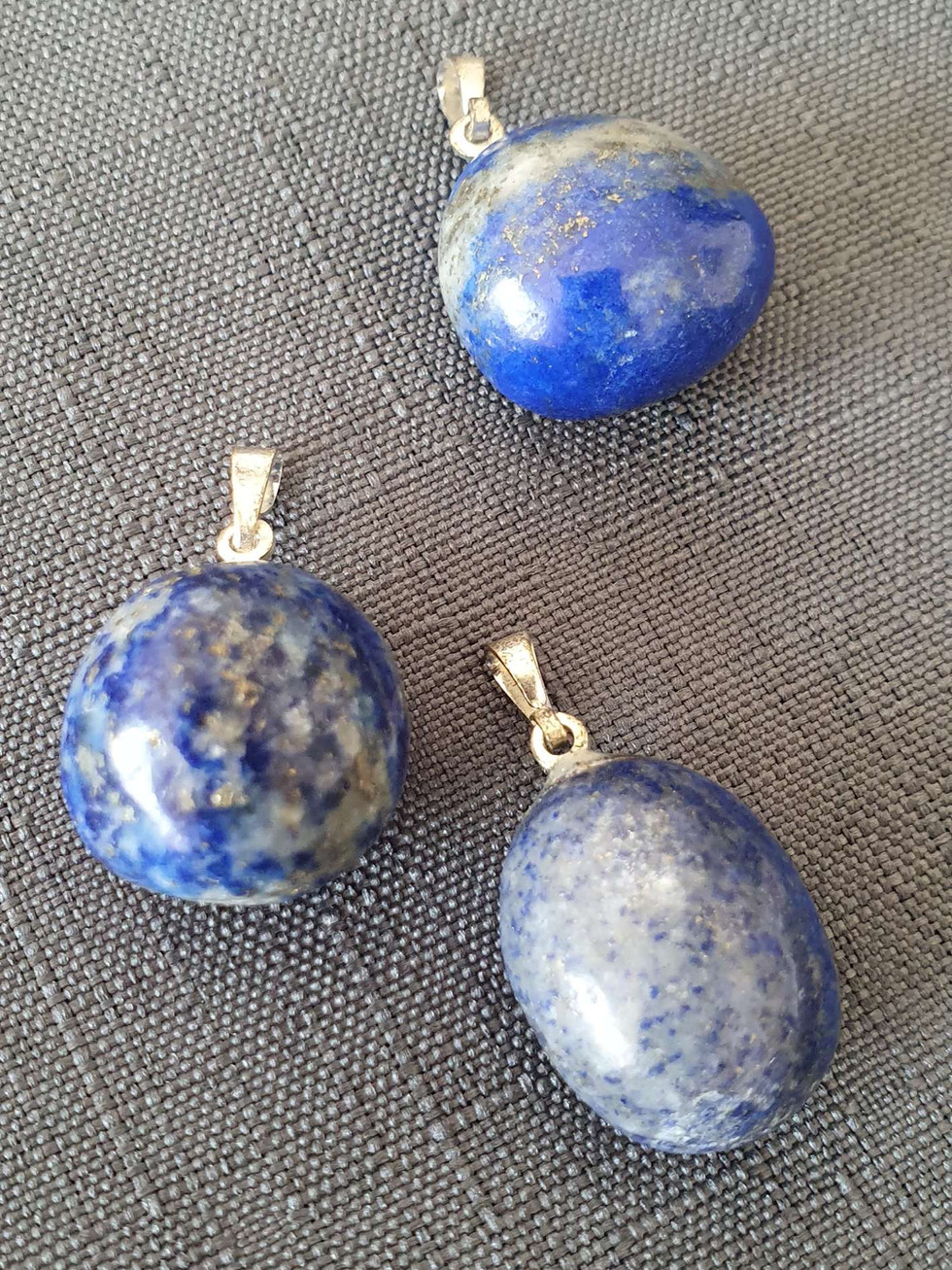 Pendentif Pierre Roulée Lapis-lazuli