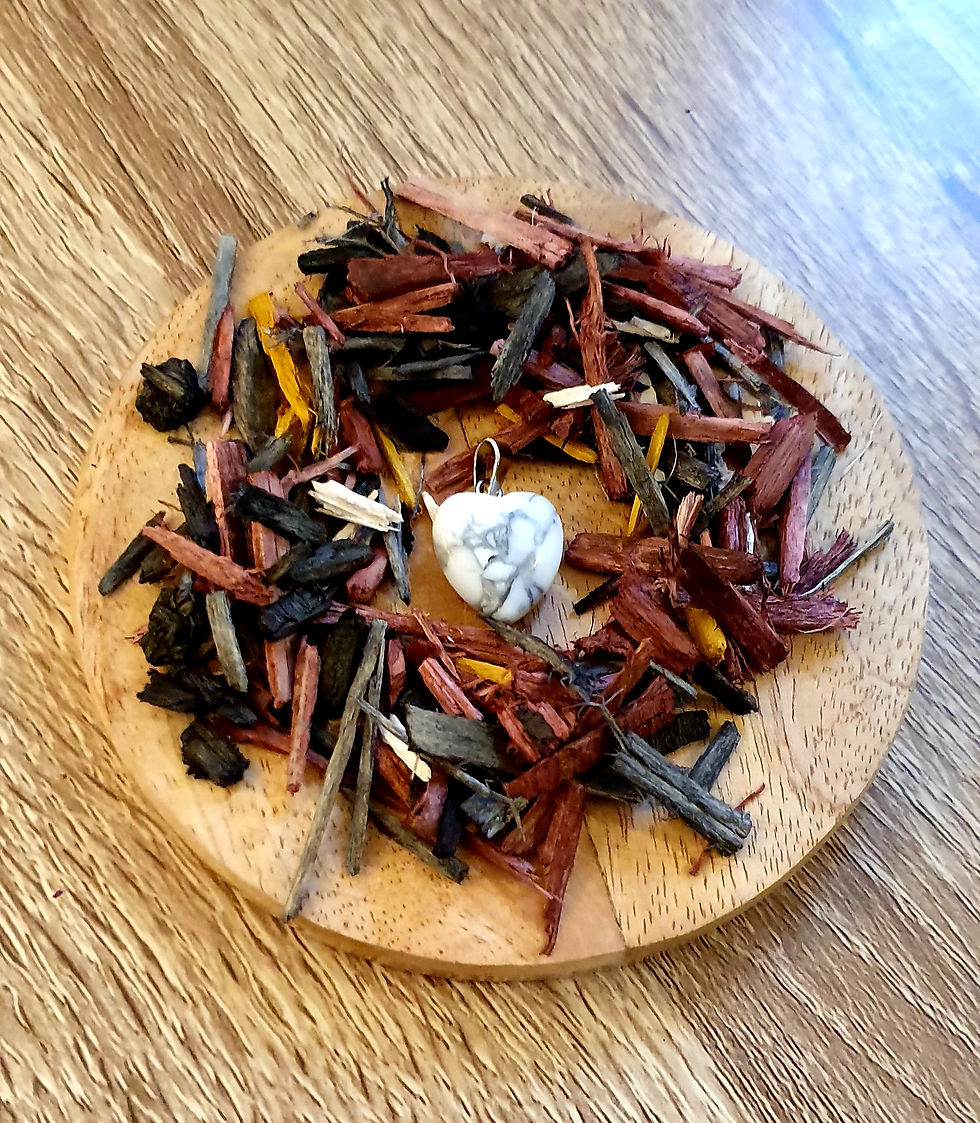 Pendentif cœur howlite blanche 15 mm