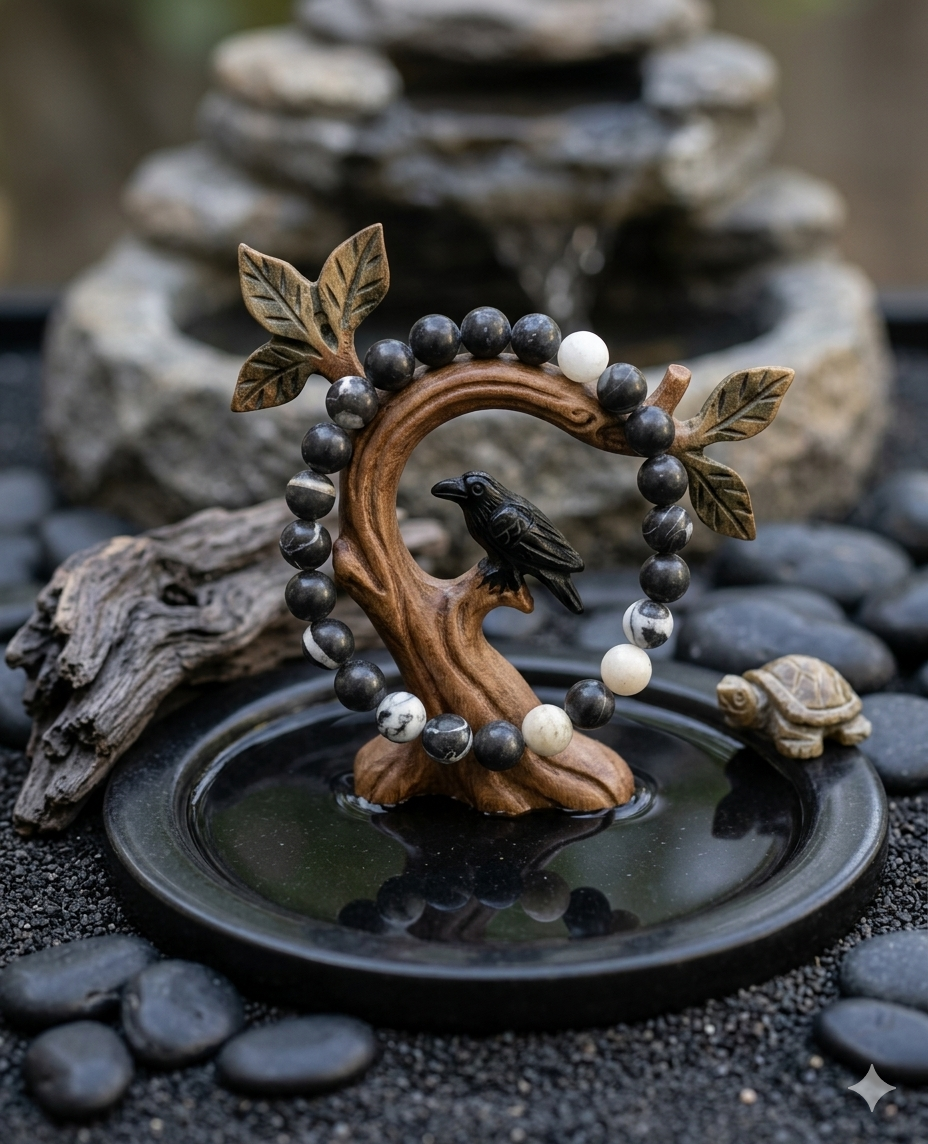 Bracelet boule Jaspe Zèbre 8 mm