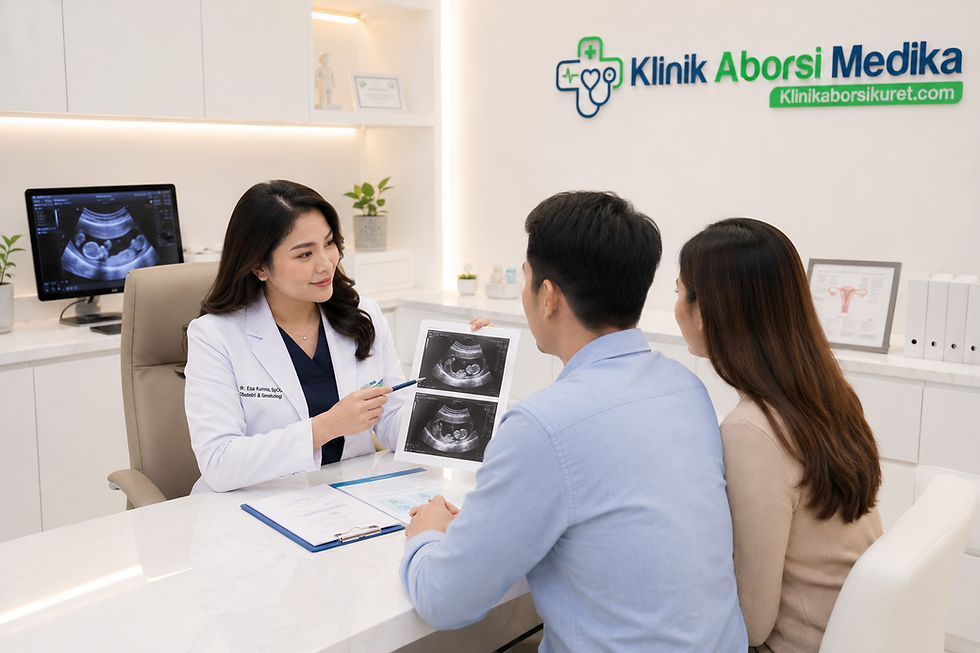 Pemeriksaan USG di Klinik Aborsi