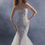 Thumbnail: Bridal gown with baroque lace, sheer corset bodice, mermaid silhouette, and soft tulle train.