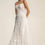 Thumbnail: beaded lace A-line wedding dress with sweetheart neckline
