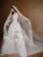 Bridal gown 3D floral