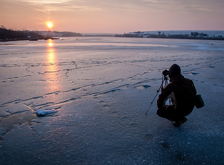 Photographer On Ice