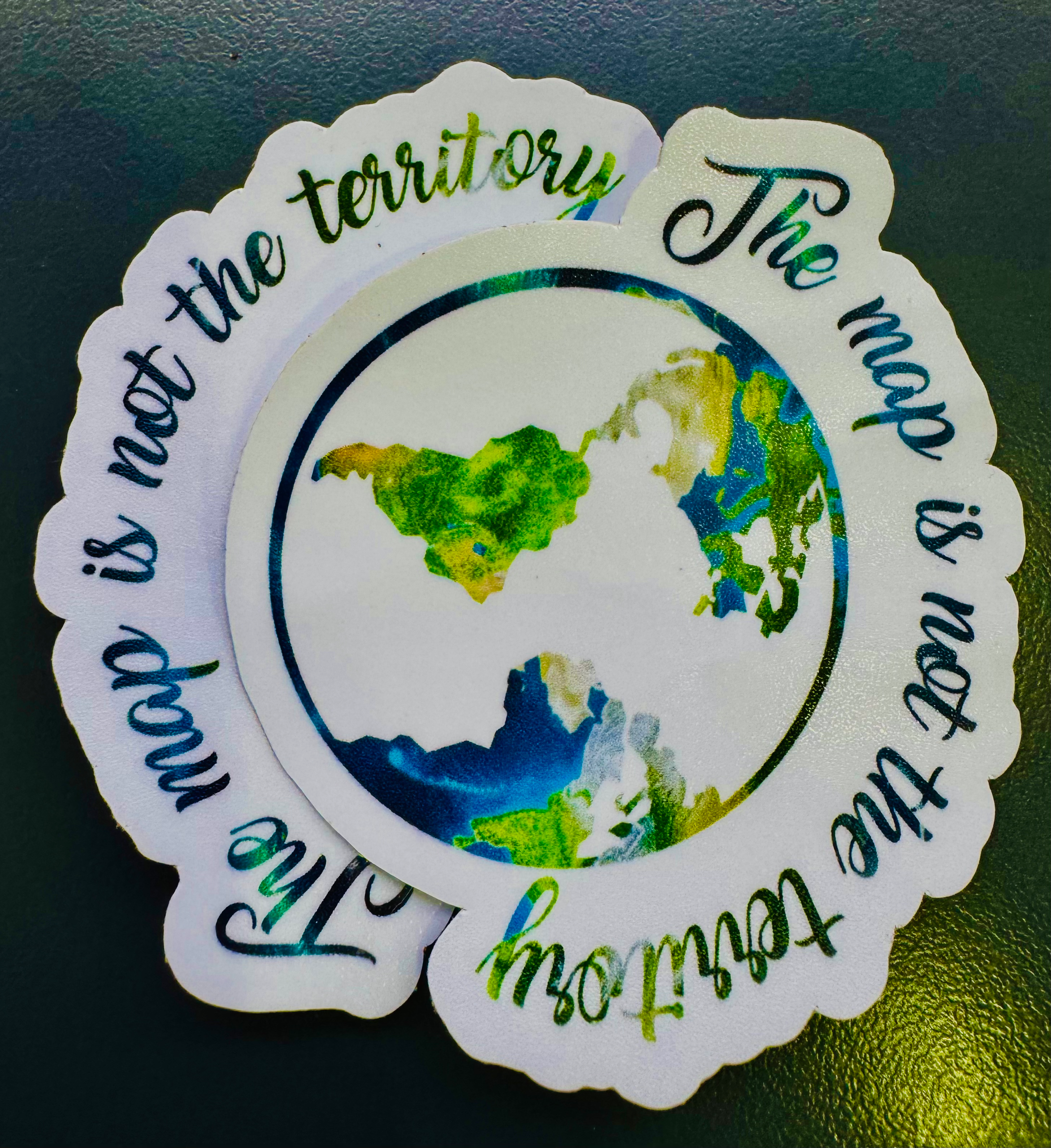 The Map Is Not The Territory Sticker