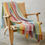 Thumbnail: Tweedmill Textiles Pure New Wool Rainbow/Silver Grey Stripe Throw/Blanket