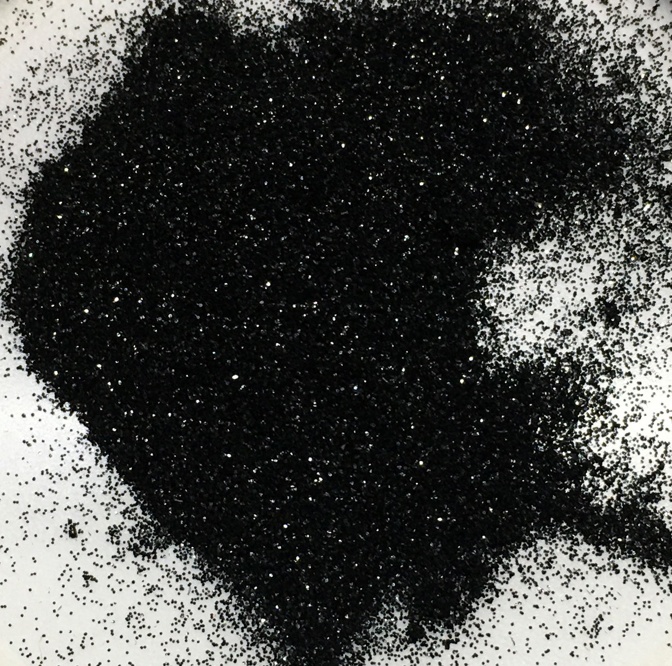 Black glitter
