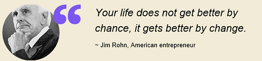 Jim Rohn, Amercian Entrepenuer quote - Change