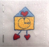 Miniatura: SET 12 pz. Nuovo CONTRASSEGNO RICAMATO 4x4cm