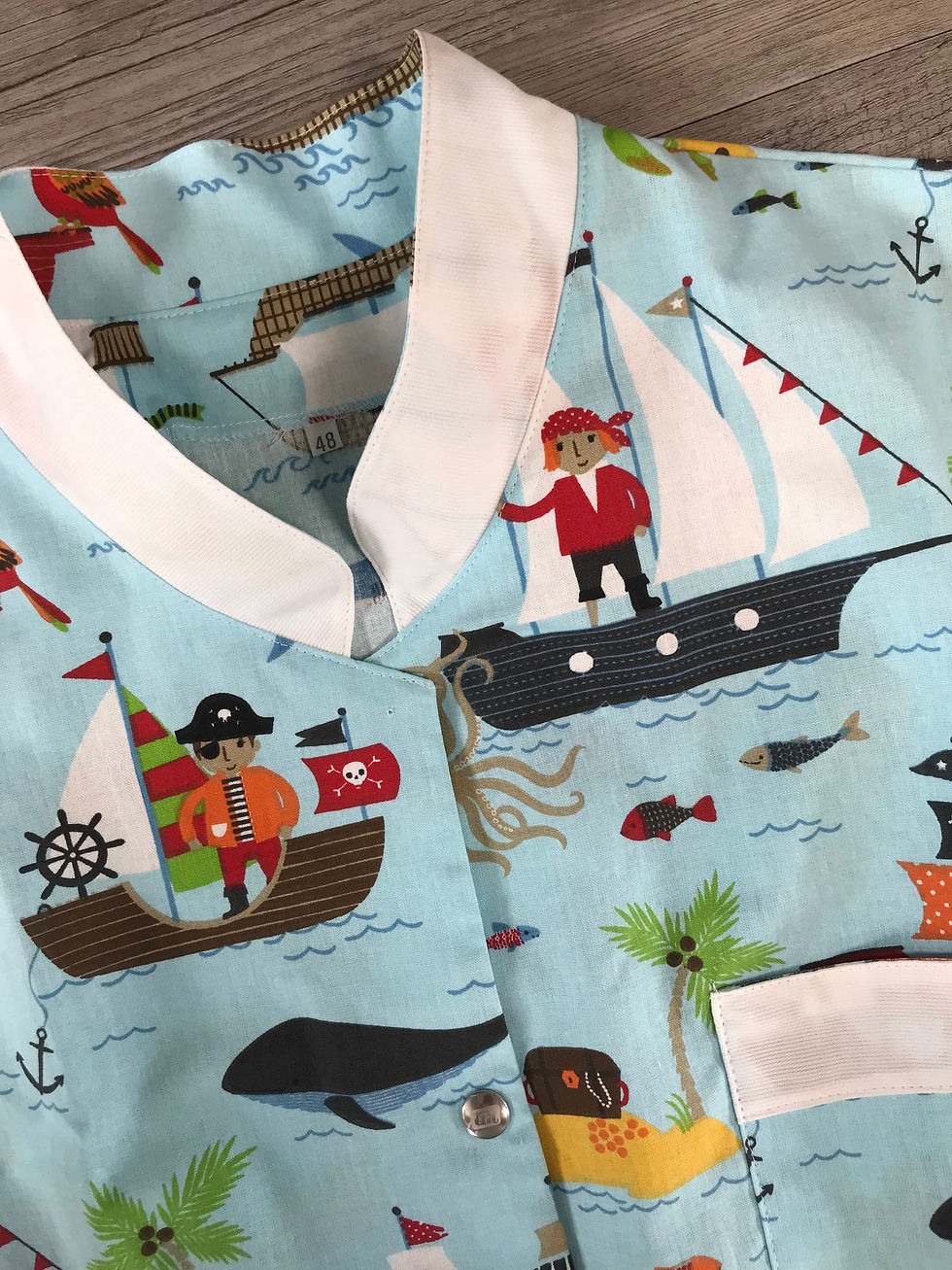 Miniatura: ARCO BTP. MC Pirati azz. Cotone 100%