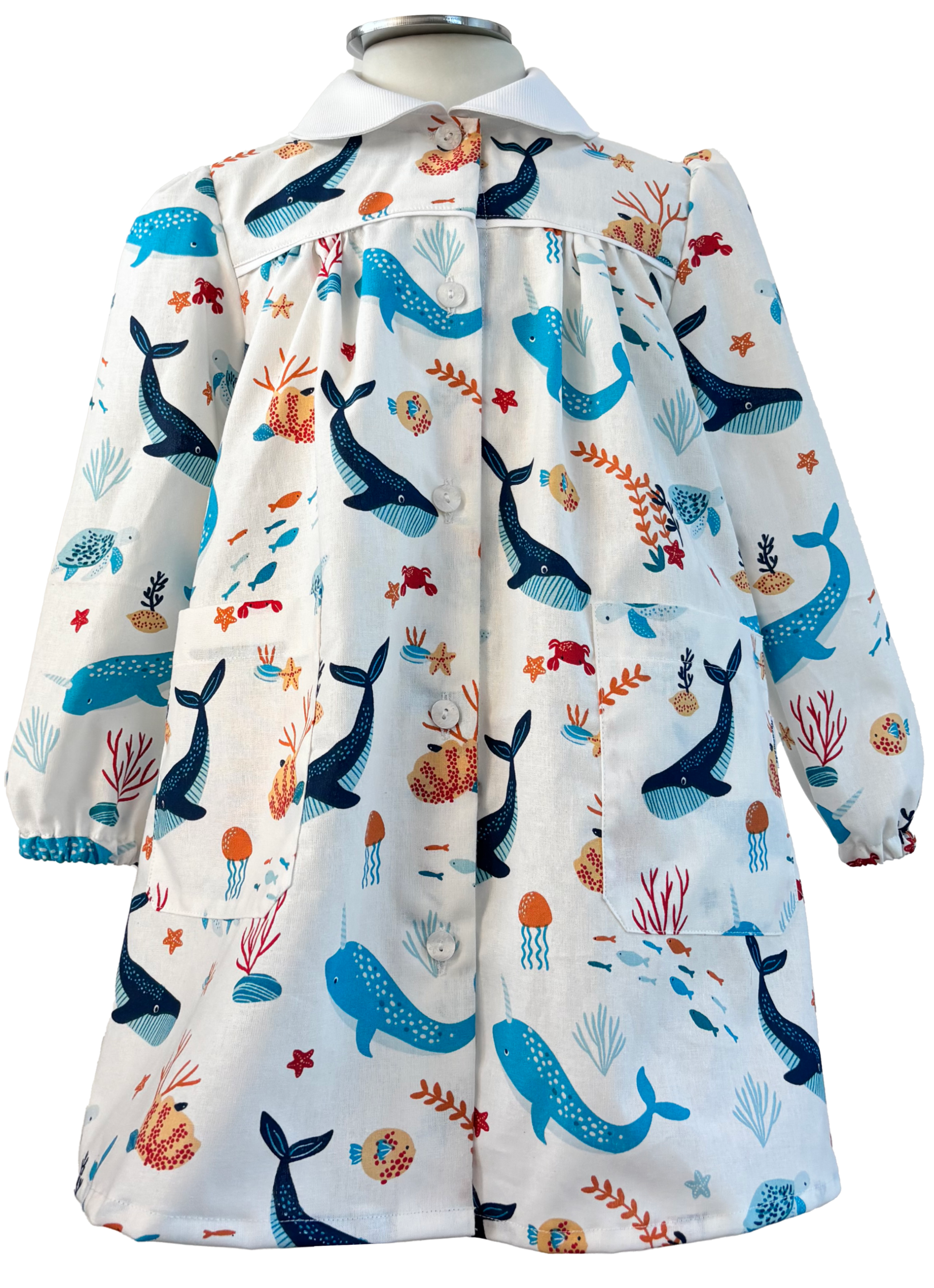 GR. FEDE balene blu Cotone 100%